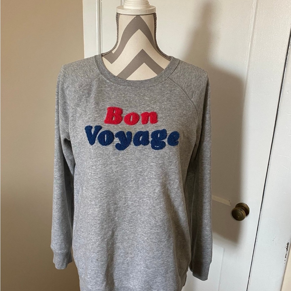 Old Navy Gray Bon Voyage Sweatshirt